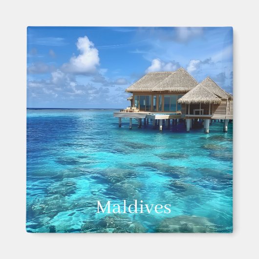 Maldiven Foto Magneet (Voorkant)