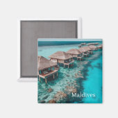 Maldiven Foto Magneet (Voorkant / Achterkant)