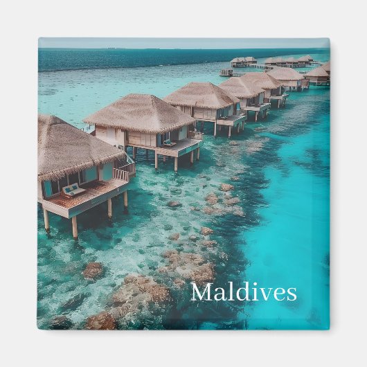 Maldiven Foto Magneet (Voorkant)