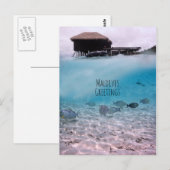 Maldiven Greetings Snorkeling Fun Souvenir Briefkaart (Voorkant / Achterkant)