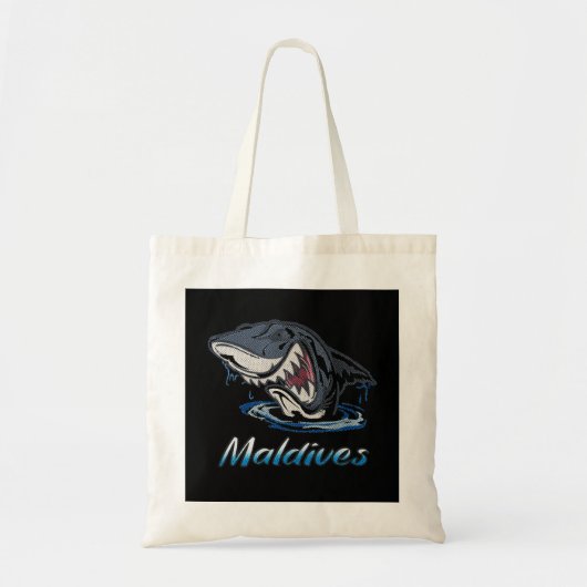 Maldiven Holiday Islands Shark Design Tote Bag (Voorkant)