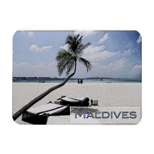 Maldiven - hoofdstrand - magneet (Horizontaal)