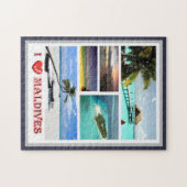 Maldiven - I Love - Legpuzzel (Horizontaal)