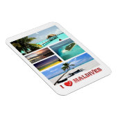 Maldiven - I Love - Magnet Magneet (Rechterzijde)