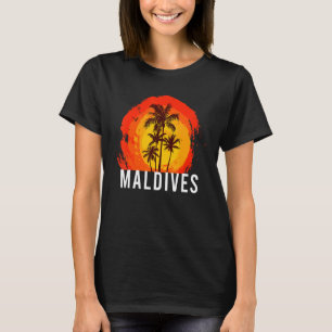 Maldiven I Palms I Maldives Diver Vacationer Touri T-shirt