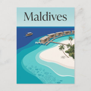 Maldiven Indische Oceaan Briefkaart