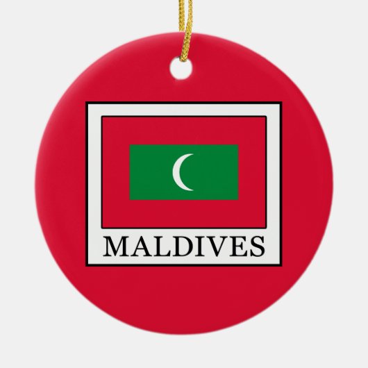 Maldiven Keramisch Ornament (Voorkant)