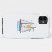 Maldiven Kustmakreel Nautical Sailor Case-Mate iPhone Case (Achterkant (horizontaal))