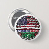 Maldiven Maldiven Amerikaanse vlag Ronde Button 5,7 Cm (Voorkant /achterkant)