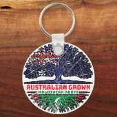 Maldiven Maldivische Australiër - boomstammen Sleutelhanger (Voorkant)