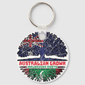 Maldiven Maldivische Australiër - boomstammen Sleutelhanger (Achterkant)