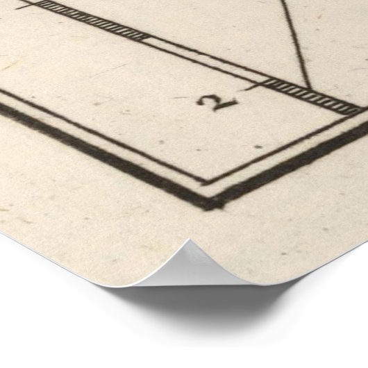  Maldiven Map (1764) Poster (Hoek)