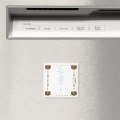 Maldiven Map + Flags Magnet (Insitu (Vaatwasser))