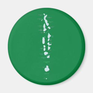 Maldiven Map Magnet
