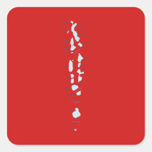 Maldiven Map Sticker
