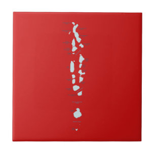 Maldiven Map Tile Tegeltje