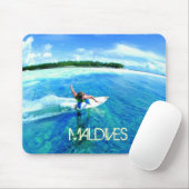 Maldiven mousepad muismat (Met muis)
