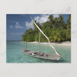 Maldiven, Noord-Male Atol, Eiland Kuda Briefkaart
