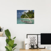 Maldiven, Noord-Male Atol, Eiland Kuda Poster (Thuiskantoor)