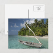 Maldiven, North Male Atoll, Island of Kuda Briefkaart (Voorkant / Achterkant)