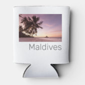 Maldiven Ocean Indian Beach Sunset Island Souvenir Blikjeskoeler (Voorkant)