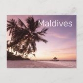 Maldiven Ocean Indian Beach Sunset Island Souvenir Feestdagenkaart (Voorkant)