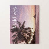 Maldiven Ocean Indian Beach Sunset Island Souvenir Legpuzzel (Verticaal)
