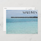 maldiven overwater briefkaart (Voorkant / Achterkant)