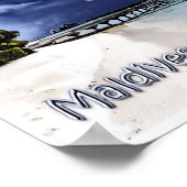 Maldiven - Panorama - Poster (Hoek)