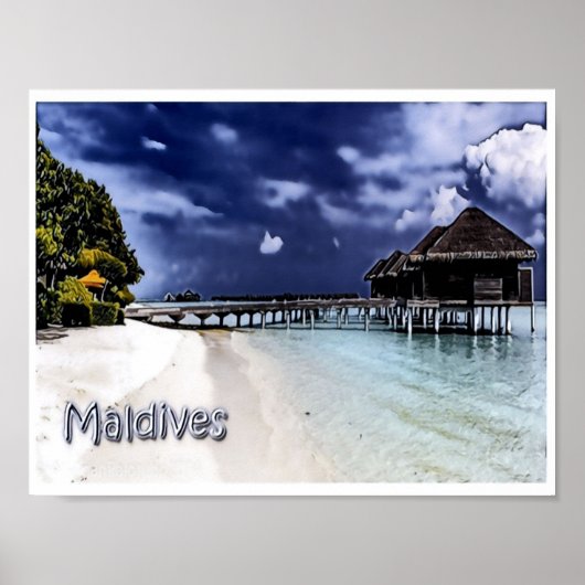 Maldiven - Panorama - Poster (Voorkant)