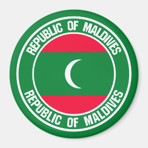 Maldiven Round Emblem Magneet