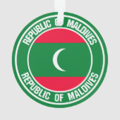 Maldiven Round Emblem Ornament (achterkant)