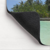 Maldiven Sjabloon Blue Zee Sky White Clouds Sand Muismat (Hoek)