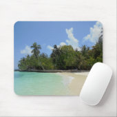 Maldiven Sjabloon Blue Zee Sky White Clouds Sand Muismat (Met muis)