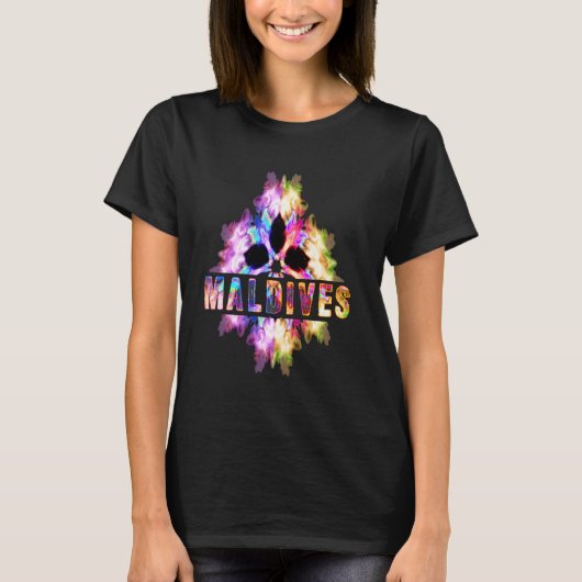Maldiven Souvenir Tshirt Maldivian Foreign Cultura (Voorkant)