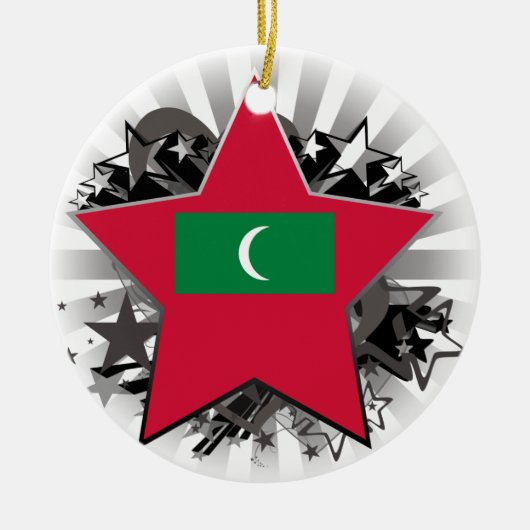 Maldiven Star Keramisch Ornament (Voorkant)