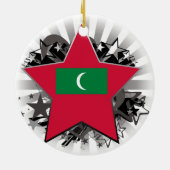 Maldiven Star Keramisch Ornament (Achterkant)