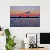 Maldiven Sunrise Poster (Thuiskantoor)