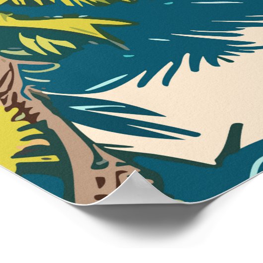 Maldiven Travel Poster (Hoek)