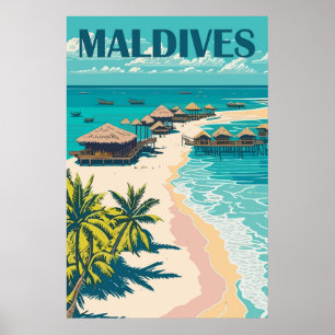 Maldiven Travel Poster