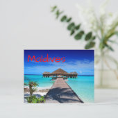 Maldiven Tropical Island Resort Briefkaart (Staand voorkant)