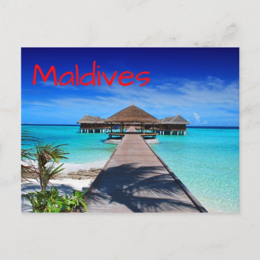 Maldiven Tropical Island Resort Briefkaart (Voorkant)