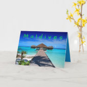 Maldiven Tropical Island Resort Kaart (Gele Bloem)
