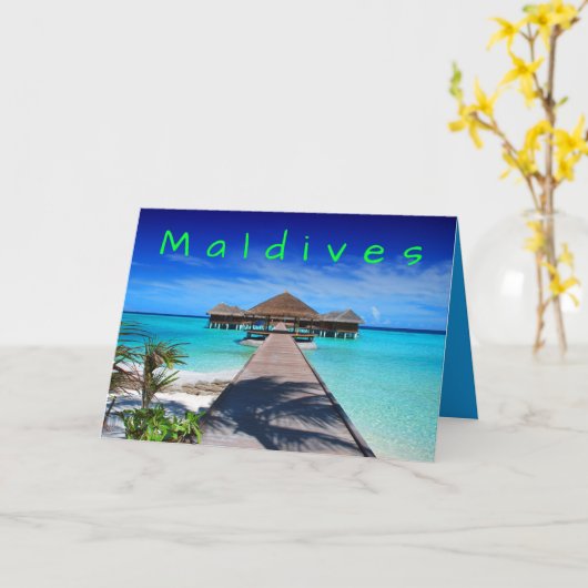 Maldiven Tropical Island Resort Kaart (Gele Bloem)