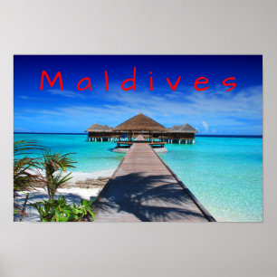 Maldiven Tropical Island Resort Poster