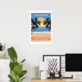 Maldiven, Tropisch Paradijs Poster (Thuiskantoor)