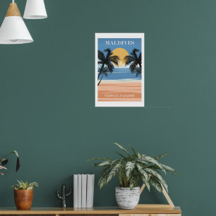 Maldiven, Tropisch Paradijs Poster