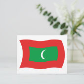 Maldiven Vlag Ansichtkaart Briefkaart (Staand voorkant)
