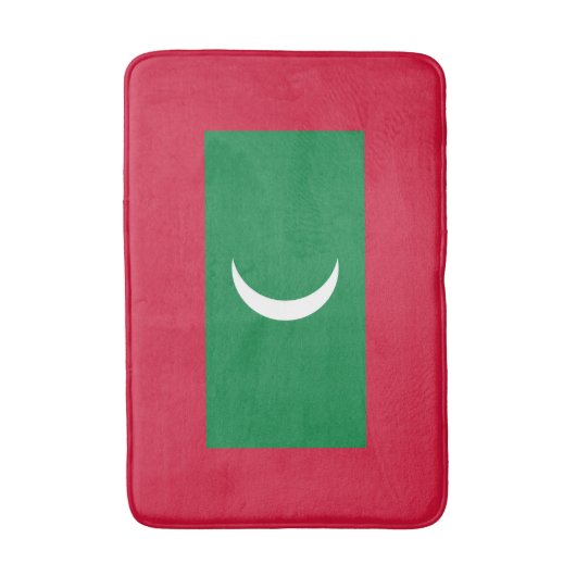 Maldiven vlag badmat (Voorkant Verticaal)