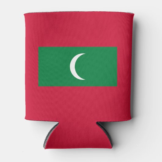Maldiven vlag blikjeskoeler (Voorkant)